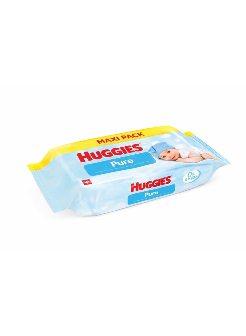 هجيز مناديل مبللة للأطفال خالية من البلاستيك، 12 × 60 منديل، آمنة لبشرة الأطفال الحساسة - Image 3